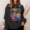 Mujeres Coloridas Flores Abstractas Arte Gráfico Arte Mujeres Camisa de entrenamiento Regalos para ella