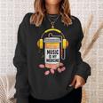 Music Is My Medicine Music Lover Quote Sweatshirt Gifts for Her