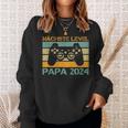 Nächstes Level Ich Werde Papa 2024 Ankündigung Gamer Sweatshirt Geschenke für Sie