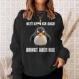 Nett Kann Ich Auch Bringt Aber Nix Penguin Montag Sweatshirt Geschenke für Sie