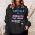 New Dad Baby Announcement Gender Reveal Father's Day Gaming Sweatshirt Gifts for Her