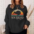 New Zealand Kiwi Vintage Bird Nz Travel Kiwis New Zealander Sweatshirt Gifts for Her