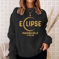Niagara Falls Ny Total Solar Eclipse Party 2024 Usa Map Sweatshirt Gifts for Her