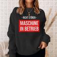 Nicht Stören Maschinen German Text Sweatshirt Geschenke für Sie