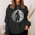 Ninja Moon Fases Samurai Japón Anime Manga Retrointage Camisa de entrenamiento Regalos para ella