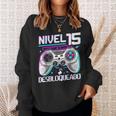 Nivel 15 Desbloqueado Cumpleaños 15 Años Camisa de entrenamiento Regalos para ella