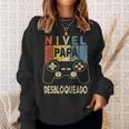 Nivel Papá Desbloqueado Futuro Papá Anuncio Embarazadas Camisa de entrenamiento Regalos para ella