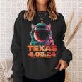 North America Total Solar Eclipse Dog Corgi 2024 Texas Usa Sweatshirt Gifts for Her