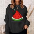 This Is Not A Watermelon Palestine Flag Arabic & English Sweatshirt Gifts for Her