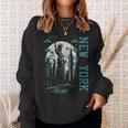 Nyc New York City Skylines Statue Of Liberty Sweatshirt Gifts for Her