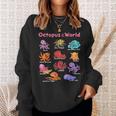 Octopus Sea Animals Of The World Octopus Lover Educational Sweatshirt Gifts for Her