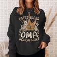 Offizielles Oma Schlaf Französische Bulldogge Sweatshirt Geschenke für Sie