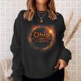 Ohio Total Solar Eclipse April 8 2024 Ohio Solar Eclipse Sweatshirt Gifts for Her