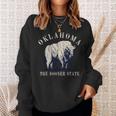 Oklahoma The Sooner State American Bison Buffalo Vintage Sweatshirt Gifts for Her