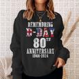 Omaha Beach 1944 D-Day 2024 80Th Anniversary Normandy Sweatshirt Gifts for Her
