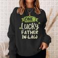 One Lucky Father-In-Law St Patrick's Day Family Sweatshirt Gifts for Her