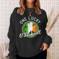 One Lucky O'donnell Irish Family Name Sweatshirt Gifts for Her
