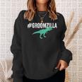 The Original Groomzilla Bachelor Groom Dinosaur Sweatshirt Gifts for Her