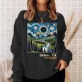 Outdoors Total Solar Eclipse Belton Texas Sweatshirt Gifts for Her