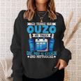 Ouzo Drink Only An Tagen Die Mit G Enden Und Wednesday Sweatshirt Geschenke für Sie