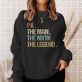 Pa The Man Myth Legend Father Dad Christmas Sweatshirt Gifts for Her