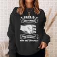 Papa & Drei Kinder Freundschaft Papa 3 Children's Sweatshirt Geschenke für Sie