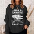 Papa & Kinder Das Perfekte Chaos Team Papa Children's Sweatshirt Geschenke für Sie