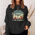 Papa Bear For Father's Day The Man Myth Legend Sweatshirt Gifts for Her