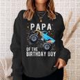 Papa Of The Birthday Boy Monster Truck Family Matching Sweatshirt Gifts for Her
