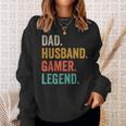 Papa Ehemann Gamer Legendideospielspieler Gaming Dad Sweatshirt Geschenke für Sie