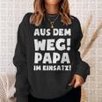 Papa Im Einsatz Father's Day Father Sweatshirt Geschenke für Sie