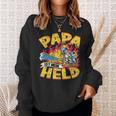 Papa Ist Mein Held Firemanoluntige Fire Brigade Sweatshirt Geschenke für Sie