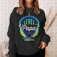 Papa Level Loading Schwangerschafterkünden Baby Party 2024 Sweatshirt Geschenke für Sie