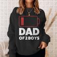 Papaon 2 Boys Papa Des Son Sweatshirt Geschenke für Sie