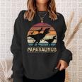 Papasaurus Dinosaur With Papaon Drei Kinder Dino Triplets Sweatshirt Geschenke für Sie