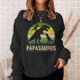 Papasaurus Zwei Kinder Für Papa Zumatertag Weihnachten Sweatshirt Geschenke für Sie