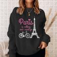 Paris France Eiffel Tower Souvenir Sweatshirt Geschenke für Sie