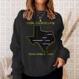 Path Of Solar Eclipse 2024 Interactive Map Texas Eclipse Sweatshirt Gifts for Her