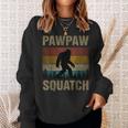 Pawpaw Squatch Bigfoot Pawpaw Sasquatch Yeti Family Sweatshirt Gifts for Her
