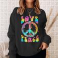Peace Costume Sign Love 60S 70S Tie Dye Hippie Women Sweatshirt Gifts for Her