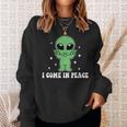 I Come In Peace Alien Couples Matching Valentine's Day Sweatshirt Gifts for Her