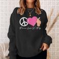 Peace Love K-Pop Cute Kpop Music Anime Lover Sweatshirt Gifts for Her
