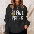 Peace Out Pre-K Last Day Of School Pre-K Graduate 2024 Sweatshirt Gifts for Her