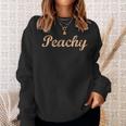 Peachy Vintage Weathered Retro 70'S Classic Peach Sweatshirt Gifts for Her