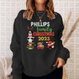 Phillips Family Name Phillips Family Christmas Sweatshirt Gifts for Her