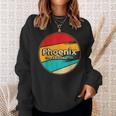 Phoenix Retro Vintage Sunset Arizona Us State Phoenix Sweatshirt Gifts for Her