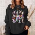 Physical Therapy Pt Physical Therapist Easter Day Nurse Sweatshirt Gifts for Her