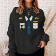 Pilot Uniform Costume Airplane Aviation Flying Airline Sweatshirt Gifts for Her