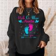 Pink Or Blue Auntie Loves You Cute Gender Reveal Party Baby Sweatshirt Gifts for Her