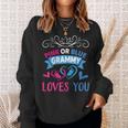 Pink Or Blue Grammy Loves You Gender Reveal Party Shower Sweatshirt Gifts for Her